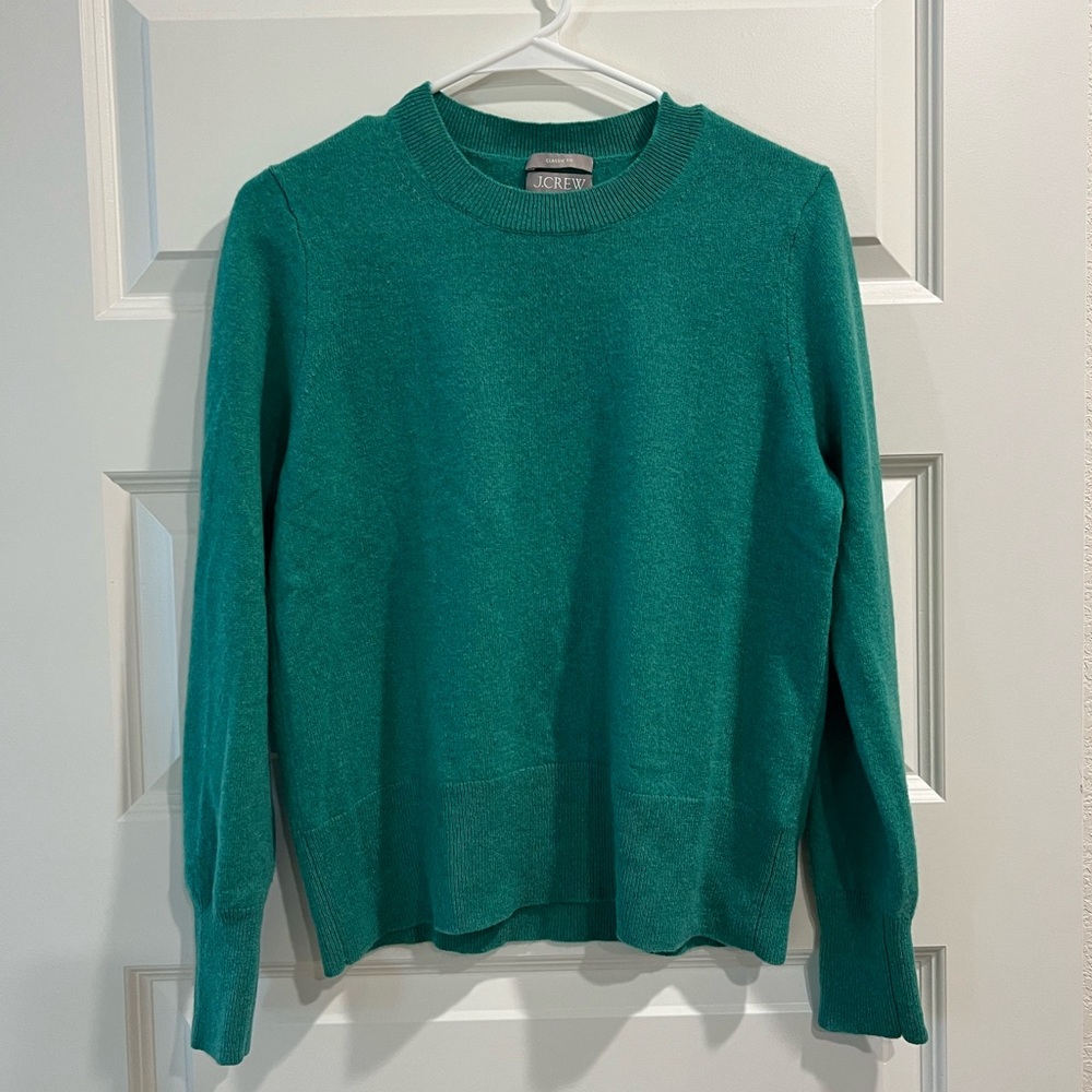 JCrew Cashmere Sweater in Green
